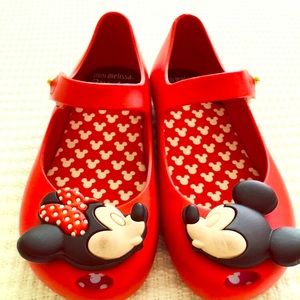 Mini Melissa red Disney shoes